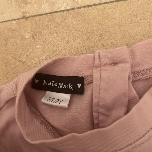 Kate Mack Pink Leopard Print Tutu Leggings and Puff Shoulder Top Size 2/2T - Picture 5 of 11